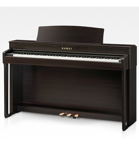 Piano electrico CON MUEBLE 3 PEDAL PALISANDRO C/BANQUETA KAWAI CN39 R - $ 4.013.695