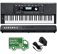 TECLADO 5 OCTAVAS SENSITIVO- POLIFONIA 128 - 633 VOCES Y 220 KURZWEIL KP100 - $ 426.400