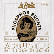 Enc.P/Acustica Phospor Bronze Wound. 011 052 LA BELLA 7GPCL
