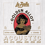 Encordado p/acustica 010 - 050 LA BELLA 40PT