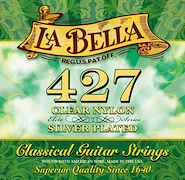 Encordado p/clasica clear nylon/silver plated wound LA BELLA 427ELT
