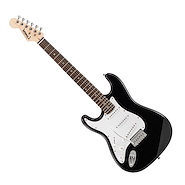Guitarra electrica stratocaster mic single c: negro ZURDA LEONARD LE365BK