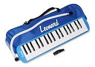 Melodica Piano 37 Notas con Funda- Color Azul LEONARD M37A