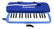 Melodica Piano 32 Notas con Funda- Color Azul LEONARD M32A