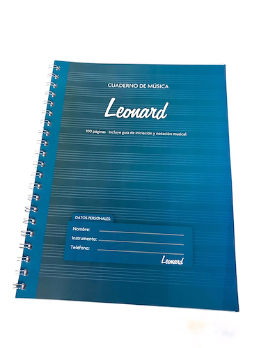 CUADERNO PENTAGRAMADO 50 HOJAS - ESPIRALADO LEONARD LND50 - $ 7.857