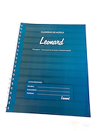 CUADERNO PENTAGRAMADO 50 HOJAS - ESPIRALADO LEONARD LND50