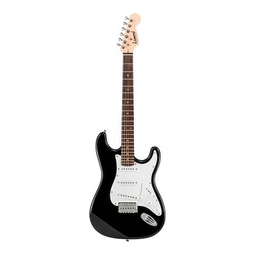 Guitarra eléctrica para chicos 3/4 STRATOCASTER 3 Micrófonos LEONARD LE363BK34 - $ 237.710