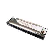 Armonica blusera 20 v LINCOLN LWHM10S TONO C CROMADA CON ESTUCHE