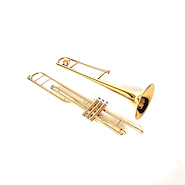 Trombon a pistones LINCOLN LWTP1504 DORADO CON ESTUCHE