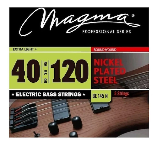 SET String MAGMA BAJO-ELE Nickel PSteel 040 5C EL+ MAGMA BE145N - $ 57.867