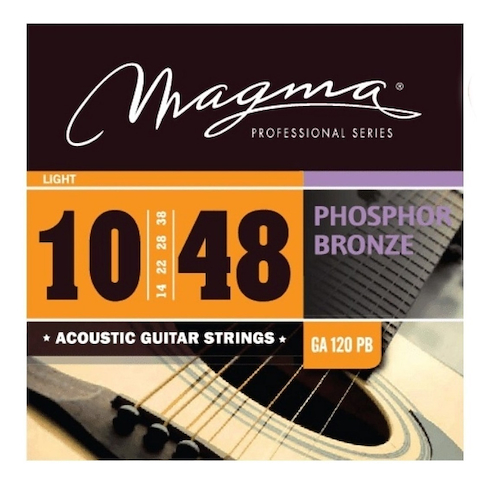 SET String MAGMA GUIT-ACUST Phosphor Bronze 010 L MAGMA GA120PB - $ 13.193