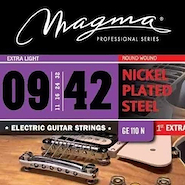 SET Strings MAGMA GUIT-ELEC Nickel P/Steel .009 EL MAGMA GE110N