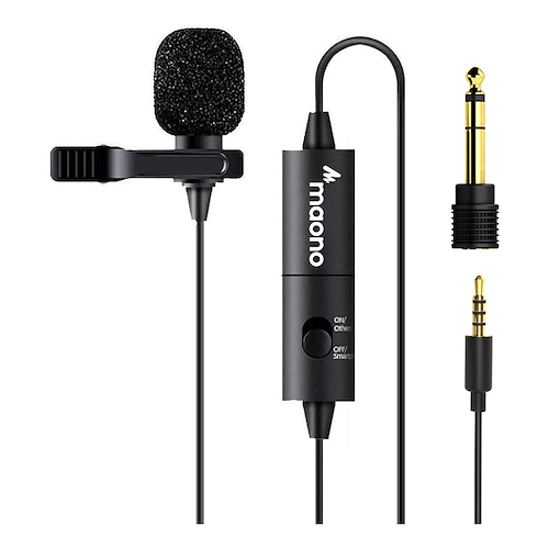 Microfono | Lavalier | Condenser | Omnidireccional | Miniplu MAONO AU-100 - $ 38.427