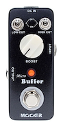 Pedal p/Guit. Micro Buffer, eleva la señal, c/switch high cu MOOER MICRO BUFFER