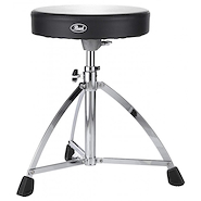 Banqueta | Circular | Cuerina negra | Altura regulable de 40 PEARL D-730S