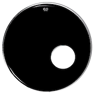 Parche para bombo resonador - Negro con agujero - 22