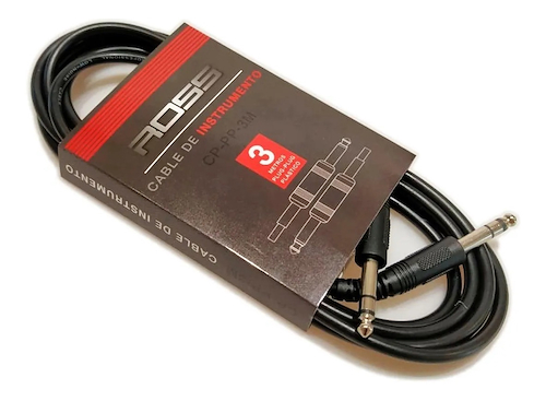 Cable|Plug-Plug|3mts|Parainstrumentos|Conectorplastico ROSS PA CP-PP-3M - $ 6.633