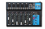Mixer | 8 canales | 5 XLR/TRS + 2 TRS | Bluetooth | Reproduc ROSS PA F-7