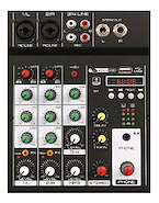 Mixer | 4 canales | 2 XLR/TRS + 2 RCA | Bluetooth | Reproduc ROSS PA M4U