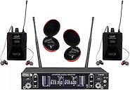 Sistema  Monitoreo Intraural | Doble | Profesional | UHF Fre ROSS PA FUM-002