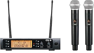 Sistema Microf Inalambrico | UHF | Doble de Mano | Display r ROSS PA FUP-002