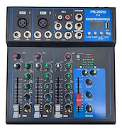 Mixer | 5 canales | 2 XLR/TRS + 2 TRS | Bluetooth | USB ROSS PA F-4