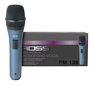 Micrófono Vocal De Mano Para Voces Plastico. Dinámico Super ROSS FM-138