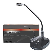 Micrófono Para Podio Cuello De Ganso Con Base Con Interrupt ROSS FM-918