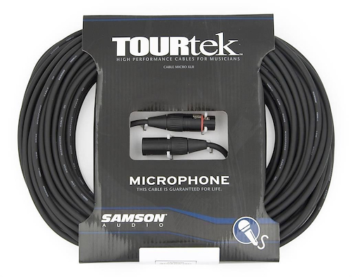 Cable P/Microfono,, Tourtek 30' (9,90 Mts) Xlr-Xlr SAMSON TM30 - $ 51.235