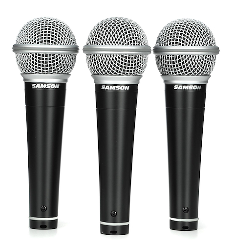 Microfono dinamico Pack x3 SAMSON R21 - $ 146.440