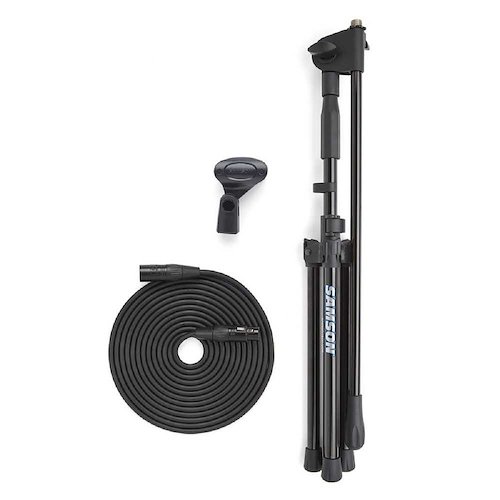 Soporte | para Microfono | Boom | Cable XLR+Pipeta | BK SAMSON MK10X - $ 89.154