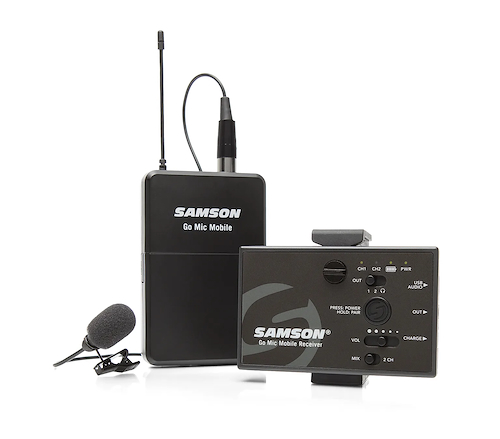 Sistema inalámbrico digital p/vídeo movil | Go Mic Mobile | SAMSON GMMSLAV - $ 779.550