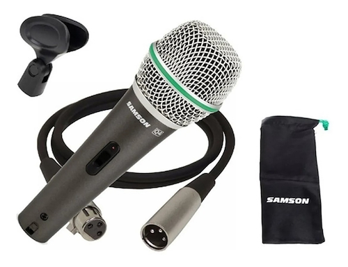 Micrófono dinamico vocal y de instrumento con cable xlr /xlr SAMSON Q-4 - $ 79.326