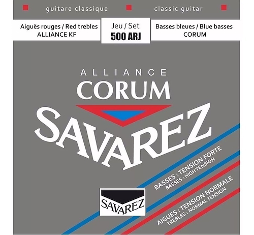 Encordado guitarra clásica NORMAL-ALTA ALLIANCE-CORUM SAVAREZ 500ARJ - $ 36.079