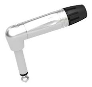 Conector | Plug | mono | 1/4" | metálico | angular 90º | enc SEETRONIC MP2RX
