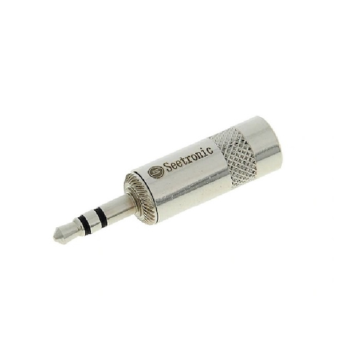Conector | Mini plug 3.5mm | Stereo | Metalico | p/cable 2-6 SEETRONIC ST231L - $ 3.328