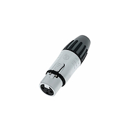Conector | XLR-3 |Hembra Cable | Metalico | p/cable 3.5-6mm SEETRONIC SCSF3