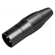 Conector | XLR-3 | (Macho)    | Cable | contactos enchapados SEETRONIC SCSM3-BG