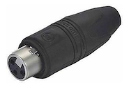 Conector XLR-3 (Hembra) aleacion de zinc fundido a presión y SEETRONIC SC3FXX-HD