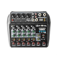 Mixer de 6 canales SHIMURA V4+ 4 MIC + 1 ST