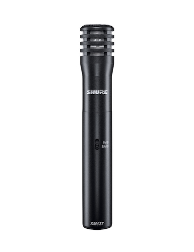 Microfono Cardiode, Condeser, Atenuador 0Db/15Db, P/Amplif, SHURE SM137-LC - $ 437.113