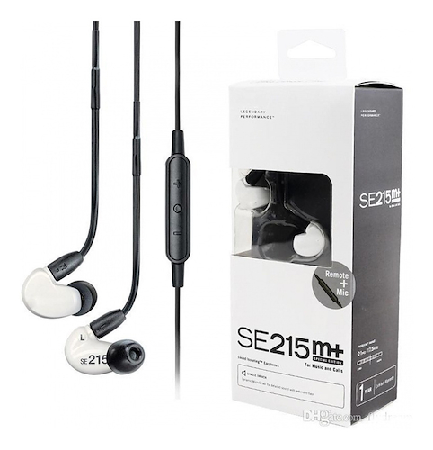 Auricular Intraural, Profesional, 22Hz-17,5Khz, 107 Db/Mw, 2 SHURE SE215M+SPE - $ 287.687