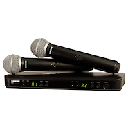 Sist Microf DOBLE  Inalambric, VOCAL, (Recep + 2 X Transmiso SHURE BLX288AR/PG58-M15
