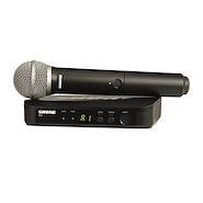 Sist Microf Inalambric Vocal, (Recep +Transmisor Mano) C/Pg SHURE BLX24AR/PG58-M5
