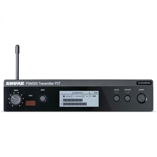 PSM300 | Transmisor 1/2u de rack | stereo | ant desmontable SHURE P3TAR-K12 - $ 783.247