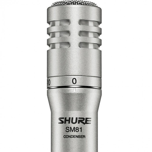Microfono Condenser Unidireccional, Cardioide Ideal P/ Plato SHURE SM81-LC - $ 985.995