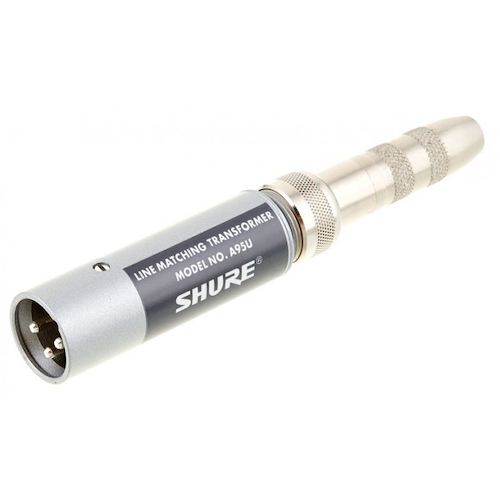 Transformador | Impedancia baja a alta | +24db | XLR-H a MC1 SHURE A95U - $ 122.004