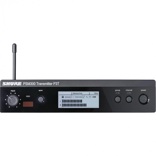 PSM300 | Transmisor 1/2u de rack | stereo | ant desmontable SHURE P3TAR-J13 - $ 742.024