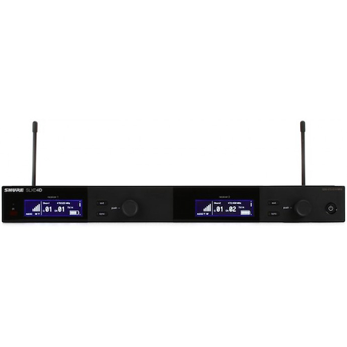 Receptor Inalambrico Digital Doble SLXD  | UHF (646-690 MHz) SHURE SLXD4DBR-L55 - $ 1.849.986