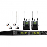 Sistema de Monitoreo | Personal | P10T (doble) + 2 P10R + 2 SHURE P10TARR+425CL-L8